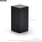 Oirlv Solid Wood Minimalism Style Jewelry Display Stand Showcase Jewelry Organizer Black Square Holder (SM05301)