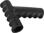 2 Pcs Rubber Wheelbarrow Handle Grips for 22-30mm Round Tubes, Non Slip Heavy Duty Replacement Wheelbarrow Handles, Garden Cart Handle Covers, Anti Skid and Shock Absorption(118 x 25mm)