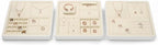 Oirlv Microfiber Jewelry Tray Showcase Display Necklace Bracelet Ring Showcase Display Empty Plate(Beige)