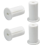 4pc Starlink Cable Grommet 1" Silicone Waterproof Wall Hole Pass Through Split Cable Bushings for TV Wire Ethernet Cord, Starlink Cable Routing Kit Accessories, 52.5mm/2.07" Ht, White
