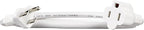 Amazon Basics Extension Cord, 3 Ft, 3 Prong Outlet Extender, Indoor Extension Cord, 13 Amps, 125V, White