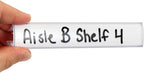 SmartSign Shelf Clip Label Holder | 0.875" x 6" Clear Plastic, for .75" Thick Shelves, 10 Holders/Pack