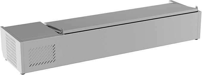 KoolMore SCDC-6P-SSL Commercial-Refrigerator, 59 Inch, Silver, 0 cubic feet