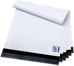 POLYSELLS 100 pcs 10x13 Inch White Poly Mailers Shipping Envelopes, Strong Adhesive Sealing, Waterproof, and Tear-resistant Postal Mailing Bags for Clothing, Books, and Accessories