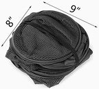 2 pop-up foldable mesh laundry baskets (each with 2 reinforced handles), black + blue…