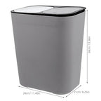 BESPORTBLE Dry and Wet Separation Trash Bin Dual Compartment Kitchen Garbage Can with Lid for Organized Waste Sorting and Clean Disposal in Home