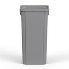 23 Gallon Gray Square Commercial Trash | Garbage Can - Outdoor, Office, Restaurant, School, Kitchen