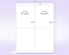 NextDayLabels - 8-1/2 x 11" Neon Color High Light Fluorescent Labels for Laser & Inkjet Printer (Orange Fluorescent, 4 x 5" - 4 Per Page | 400 Labels)