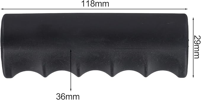 2Pcs Rubber Handle Cover Wheelbarrow Rubber Non-Slip Ergonomic Weatherproof Round Handle Grip Covers For Garden Carts(118 x 29mm)