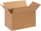 Secure Seal - 13x8x8 Pack of 100 Corrugated Cardboard Packing Shipping Mailing Moving Carton Boxes