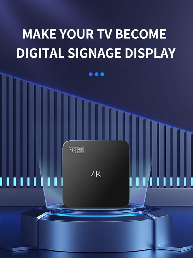 Digital Signage Advertising Display Box Commercial AD Media Player for Restaruant Shopping Mall Marketing Business (YM05/1+8G)