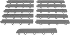 Big Floors Female Transition Edge Kit, Durable Interlocking Modular Garage Floor Edging, Compatible with RaceDeck, GarageTrac and GarageDeck Products, (11 Piece), Alloy