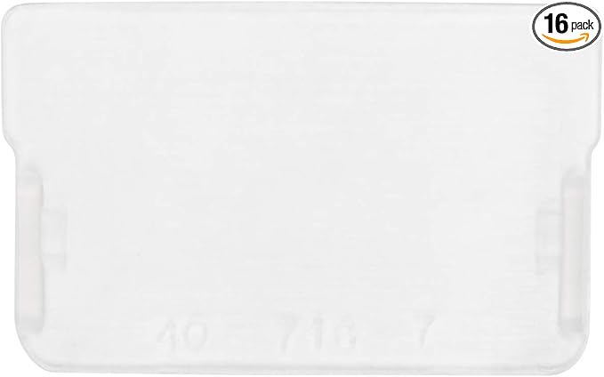 Akro-Mils 40716 Plastic Width Dividers for Small Drawers in Plastic Cabinets, Custom Storage Inserts for Teacher Toolbox, Small Parts Organizer, Screw Organizer and More, 16-Pack, Clear