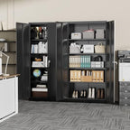 Greenvelly Metal Cabinet with Lock,72" Metal Storage Cabinet with 2 Doors and Adjustable 4 Shelves, Locking Cabinet for Home Office, Garage(36" W x 18" D)