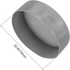 uxcell 4pcs Rubber End Caps 170mm ID Vinyl Round End Cap Cover Screw Thread Protectors Light Gray, 50mm Height