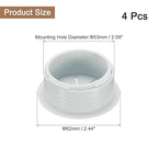 uxcell 4 Pcs Desk Grommet, 2.09 inch 53mm Desk Cable Hole Cover Wire Hole Insert for Home Office Table Cabinet Cord Organizer, Gray