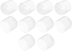 uxcell 10pcs Rubber End Caps 50mm(2") ID Vinyl Round End Cap Cover Screw Thread Protectors Clear
