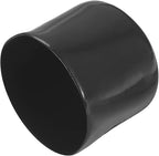 uxcell 4pcs Rubber End Caps 47mm ID Vinyl Round End Cap Cover Screw Thread Protectors Black, 40mm Height