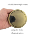 HAHIYO 1Pcs 3.15Inch/80mm Bronze Zinc Alloy Desk Grommet Wire Grommet Cable Management Cord Hole Cover Desk Wire Hole Insert Wire Organizer for Computer Office Home School Equipment Systems