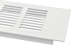 Vent Systems 15.75 x 3.15 Inch (Outer Size) Air Supply Ventilation Grille - White Aluminum Rectangle Intake/Exhaust Door Vent Deflector - HVAC for Home Improvement Floor, Wall Duct Cover