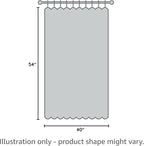 XTMYI Short Curtains for Bedroom,Pole Pocket Back Tab Linen Boho Small Curtain for Kitchen Shower Bathroom Window,54 Inch Length,Dark Olive Green