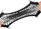 2 Layer Small Cargo Net,Cargo Storage Pocket Net, Mesh Elastic Pouch Organizer with Mounting Screws Hooks for Car,Rv, Trunk,Boats,SUV, Truck (2 Pack,11.8 x 9.8Inch(30 x25cm)