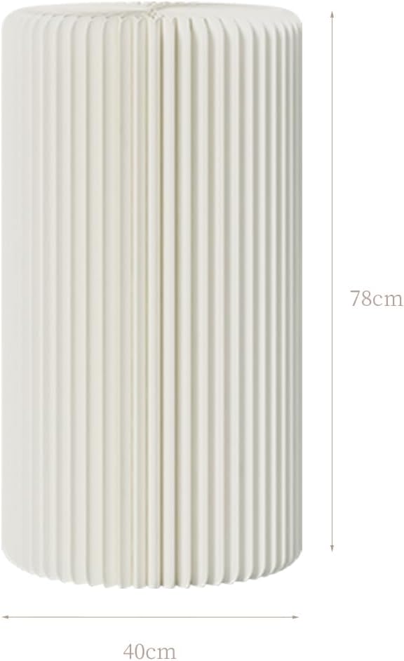 Cylinder Stands for Party,White Paper Display Stand,Reusable,Waterproof and Foldable Cylindrical Pedestal,Suitable for Event Scenes such as Parties and home Decoration,Bearing 660 Pounds