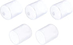 uxcell 5pcs Rubber End Caps 22mm(7/8") ID PVC Vinyl Round Tube Bolt Cap Cover Screw Thread Protectors Clear