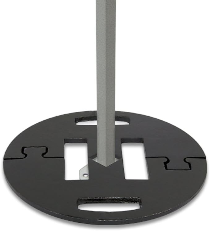 Vispronet Commercial-Grade Canopy Weight Plate 22lb - Steel Base Plate for Pop Up Canopy Tents