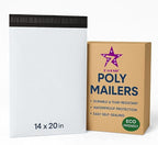 7STAR 14x20 Poly Mailers, 650 Count – 2.75 Mil Self-Sealing Waterproof Tear-Resistant Shipping Bags for Clothing, Packaging, and E-Commerce