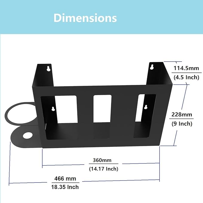 Steel Sanitizing Station Dispenser Stand, Wall Mounted Organizer for Face Masks, Glove Box and Hand Sanitizer or Others in Office, Gym, Schools, Hospital, Laboratory or Other Public Sites