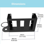 Steel Sanitizing Station Dispenser Stand, Wall Mounted Organizer for Face Masks, Glove Box and Hand Sanitizer or Others in Office, Gym, Schools, Hospital, Laboratory or Other Public Sites