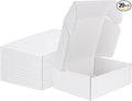MEBRUDY 12x9x4 Shipping Boxes, 20 Pack White Literature Mailer Corrugated Cardboard Box for Small Business Mailing Packaging