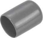 uxcell 20pcs Rubber End Caps 18mm ID Vinyl PVC Round Tube Bolt Cap Cover Screw Thread Protectors Dark Grey