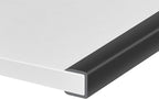 Rubber Edge Trim, Self-Adhesive U Channel Edge Protector for Plywood, Cabinet, 5/8" Wood Edge Banding, Flexible Furniture Repair, EPDM Material, Fit 5/8"(16mm), Length 10Ft, Black