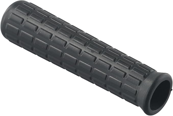 2Pcs Wheelbarrow Rubber Handles Replacement, Anti-slip Handle Grip Covers Weatherproof Handles Non-Slip Round Tubes for Garden Carts(114x20mm Black)