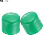 uxcell 10pcs Rubber End Caps 50mm(2 Inch) ID Vinyl Round End Cap Cover Screw Thread Protectors Dark Green