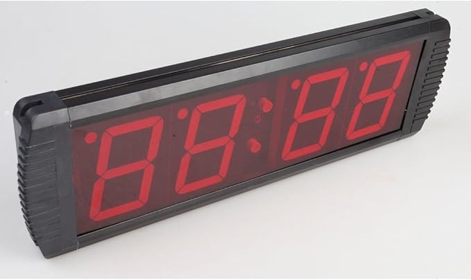 AZOOU Large 4-inch LED Red Digital Clock with Count Down/Up Timer Red Color