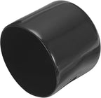 uxcell 4pcs Rubber End Caps 49mm ID Vinyl Round End Cap Cover Screw Thread Protectors Black, 40mm Height