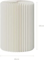 Cylinder Stands for Party,White Paper Display Stand,Reusable,Waterproof and Foldable Cylindrical Pedestal,Suitable for Event Scenes such as Parties and home Decoration,Bearing 660 Pounds
