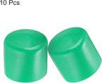 uxcell 10pcs Rubber End Caps 34mm(1 5/16") ID Vinyl Round End Cap Cover Screw Thread Protectors Dark Green