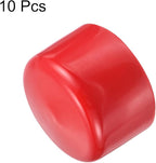 uxcell 10pcs Rubber End Caps 60mm ID Vinyl Round End Cap Cover Screw Thread Protector Red