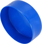 uxcell 4pcs Rubber End Caps 150mm(6 Inch) ID Vinyl Round End Cap Cover Screw Thread Protectors Blue, 50mm Height