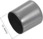 uxcell 10pcs Rubber End Caps 44mm ID Vinyl Round End Cap Cover Screw Thread Protectors Dark Grey