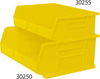 Akro-Mils 30255 AkroBins Plastic Storage Bins, Space-Saving Stackable Bins for Garage, Pantry, Craft Organization, 11-" x 16-" x 5-", Yellow, 6-Pack