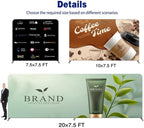 Customize Trade Show Display Holder Tension Fabric for Backdrop Frame and Banner - Double-Sided Printing 20×7.5 FT
