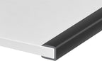 Rubber Edge Trim, Self-Adhesive U Channel Edge Trim, U Shaped Edge Protector for Plywood, Wood Boards, EPDM Material, Slot Width 3/8"(10mm), Length 10 Ft, Black