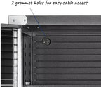 Heavy Duty Storage Solid Stainless Steel Cabinet with Lockable, Adjustable Shelf, Metal Garage Organizer (Graphite, 36" W x 18" D x 72" H)