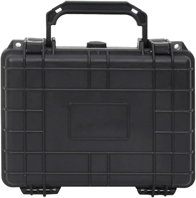 PP Portable Flight Case, Lockable Tool Box for Transportation Travelling, Protective Equipment Case, 9.4"x7.5"x4.3", -281