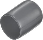 uxcell 20pcs Rubber End Caps 14.5mm ID Vinyl Round Tube Bolt Cap Cover Thread Protectors Dark Grey